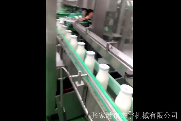 玻璃瓶三旋盖豆奶生产线